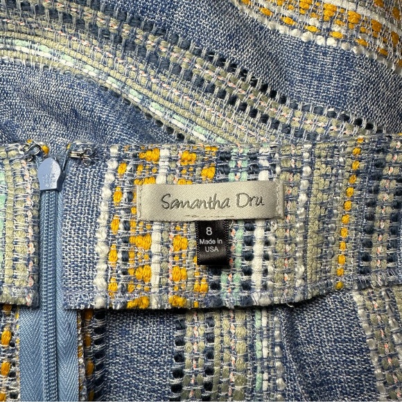 Anthropologie flounced Tweed Skirt by Samantha Dru Sz8 - Picture 7 of 10